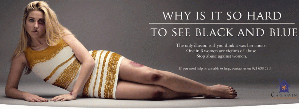 The ART of Advertising, 
White and Gold dress advert
for Salvation Army, South Africa.